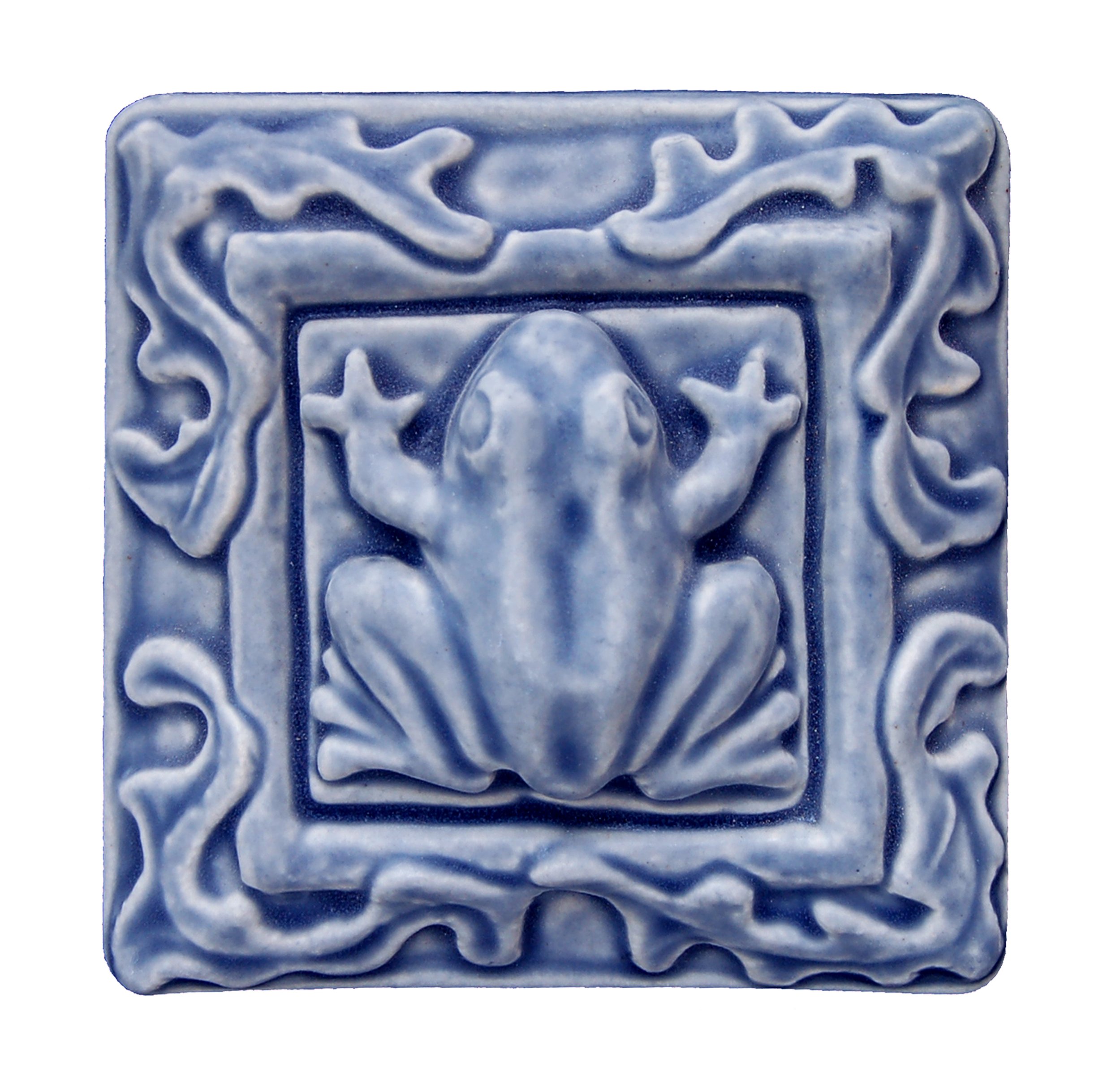 ローグ フロッシュ コースター Frog Floral Art Tile 4x4